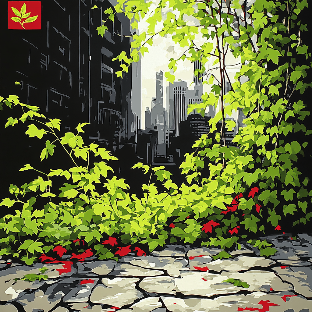 Banksy Inspired Natures Silent Protest paint by number