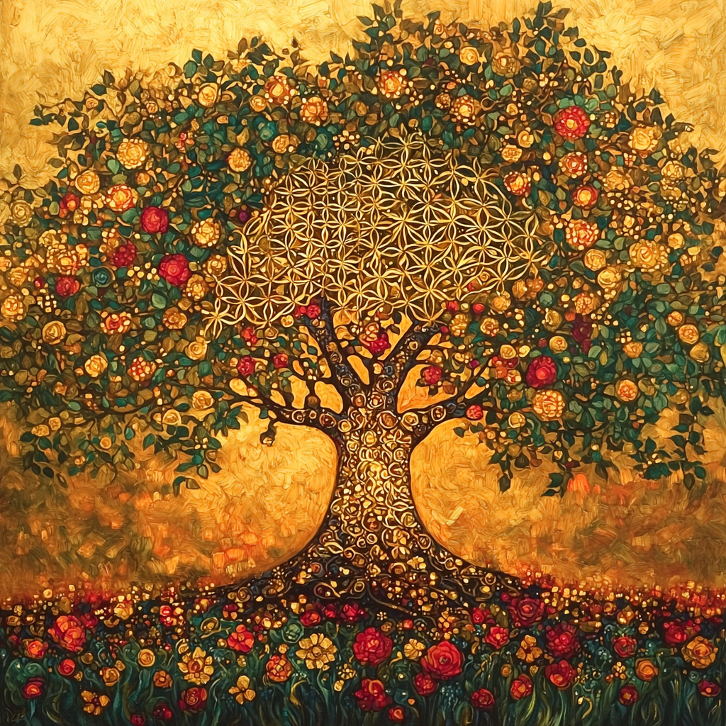 Klimt Inspired Timeless Tree Of Life DIY Paint By Numbers