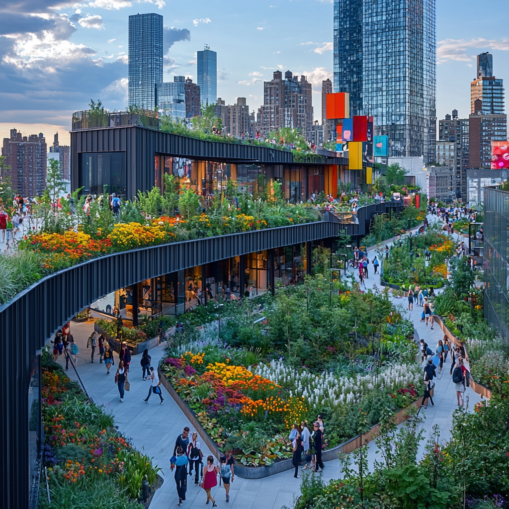 The High Line New York City paint by number