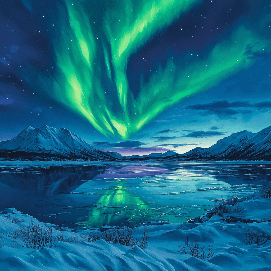 Tromsø's Polar Night Numbered Painting Kits