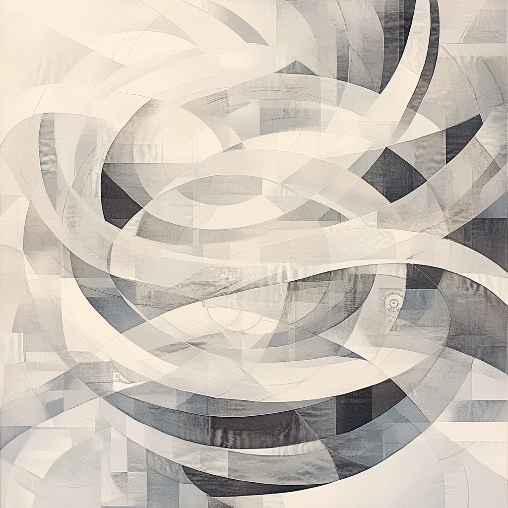 M.C. Escher Inspired Lattice Of Time Number painting