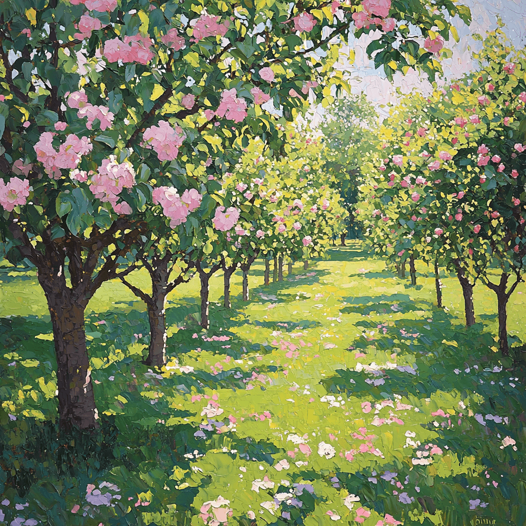 Paul Cézanne Inspired Timeless Orchard Paint By Numbers Art