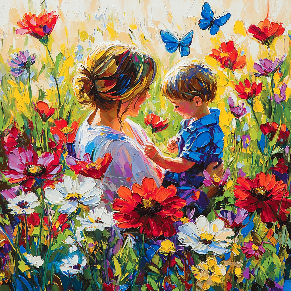 Together In Nature’s Embrace Number Painting