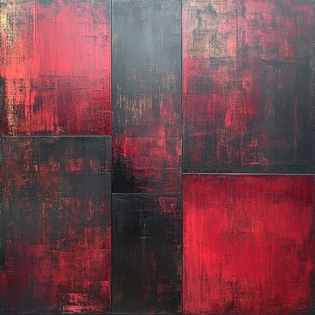 Inspired Emotional Depth In Mark Rothko Style paint by color