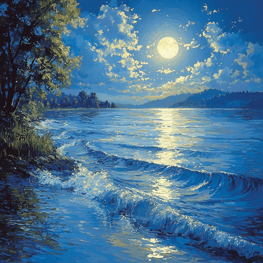Ivan Aivazovsky Inspired Ethereal Night's Harmony Numbered Painting Kits