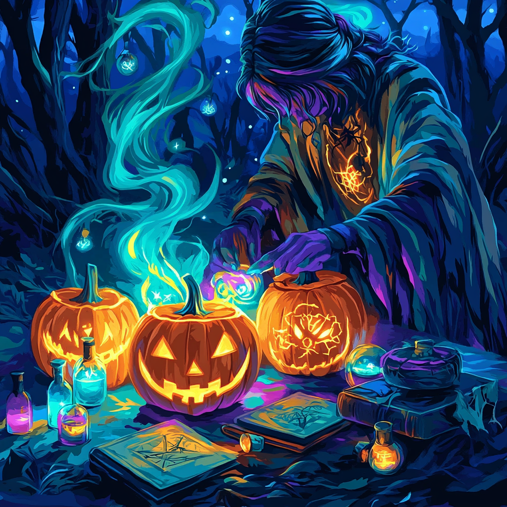 Halloween Lantern Alchemist paint by number