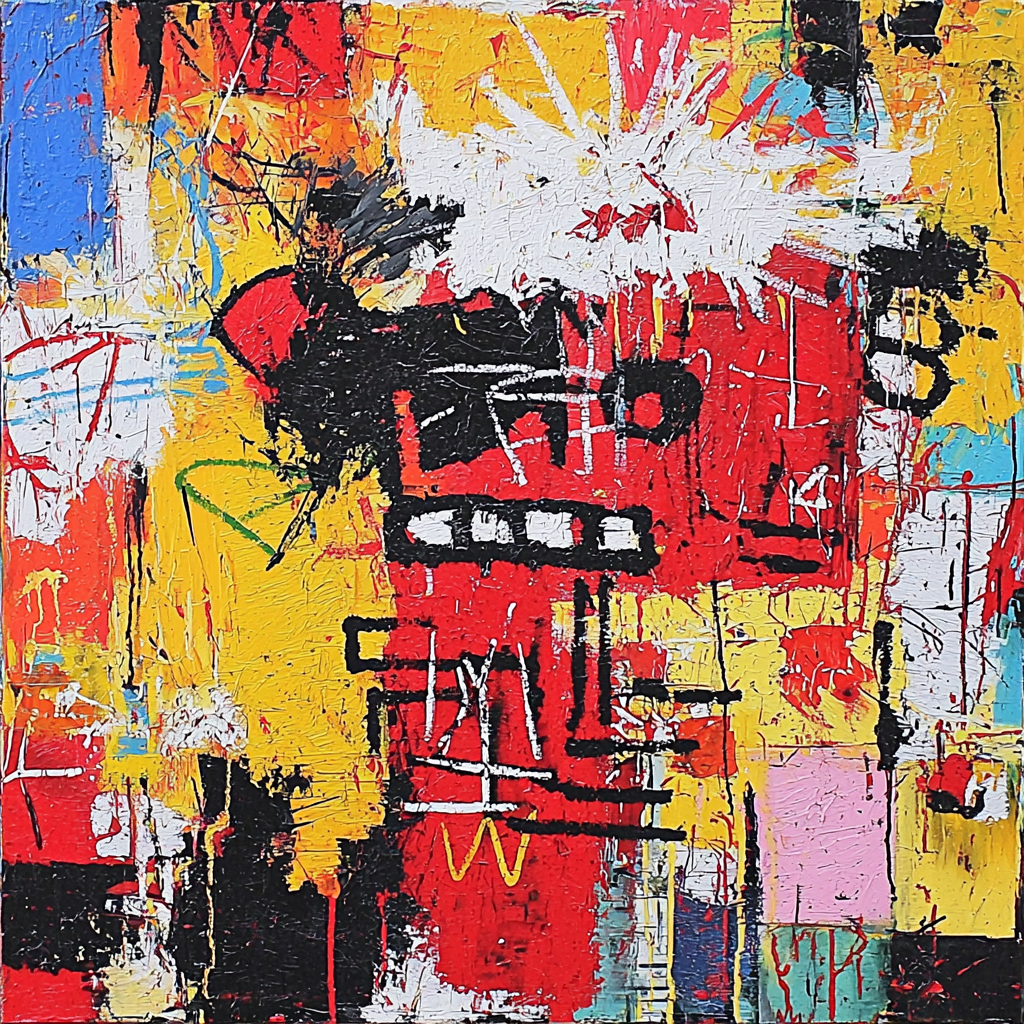 Jean-Michel Basquiat Inspired Symbolic Expressions Paint By Numbers