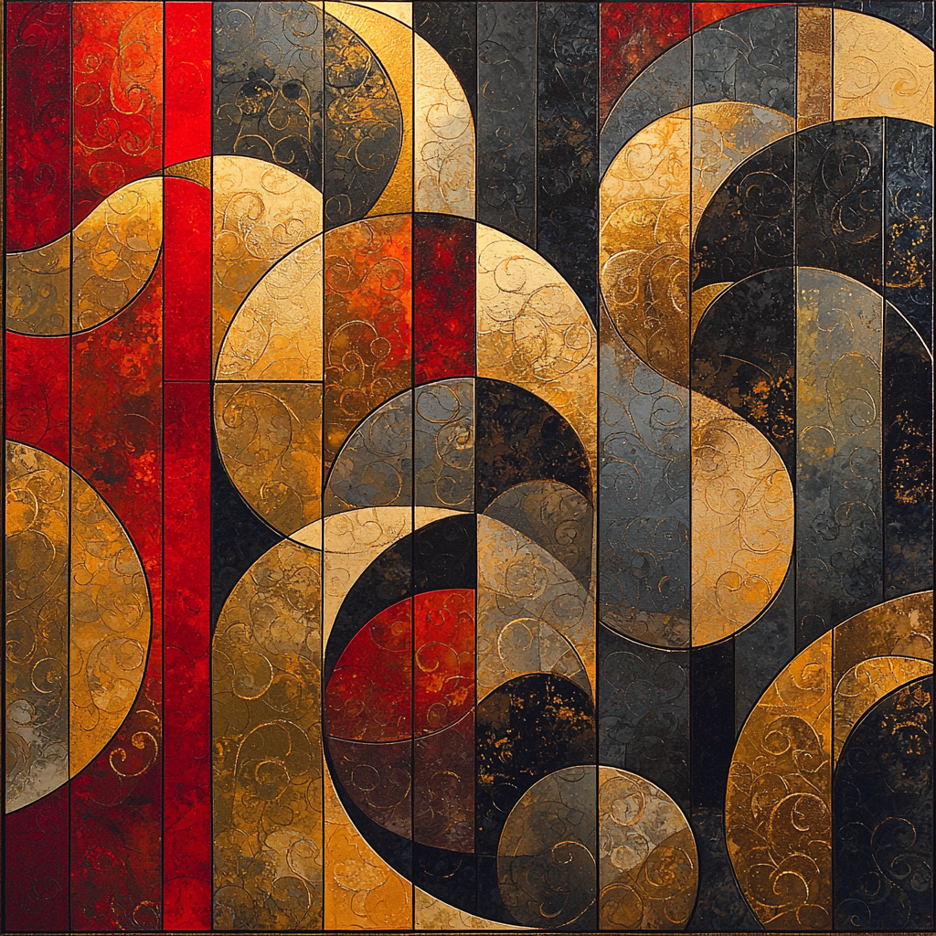 Gustav Klimt Inspired Mirage Of Patterns Paint By Numbers