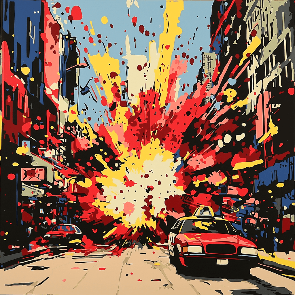 Warhol Inspired Pop Art Urban Explosion - DIY Painting By Numbers Kit