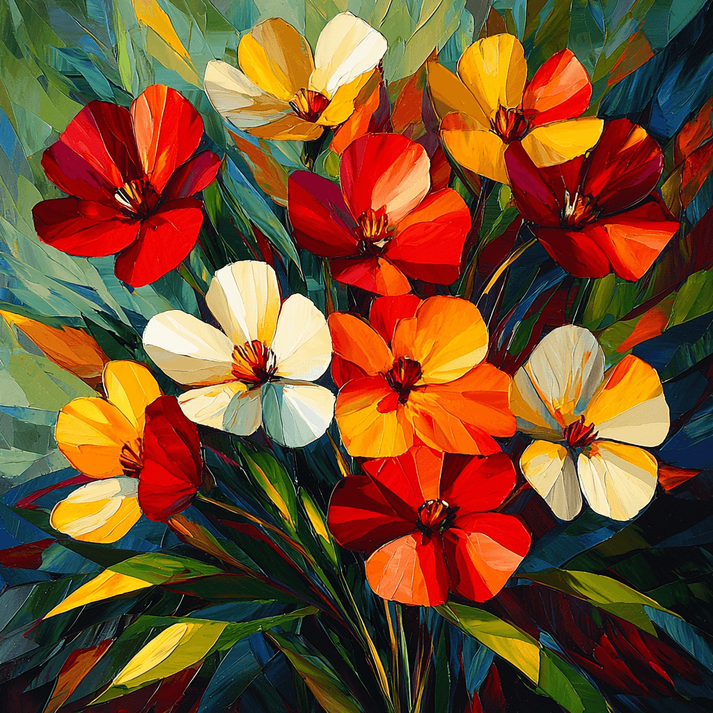 Paul Cézanne Inspired Floral Abstraction Paint By Numbers