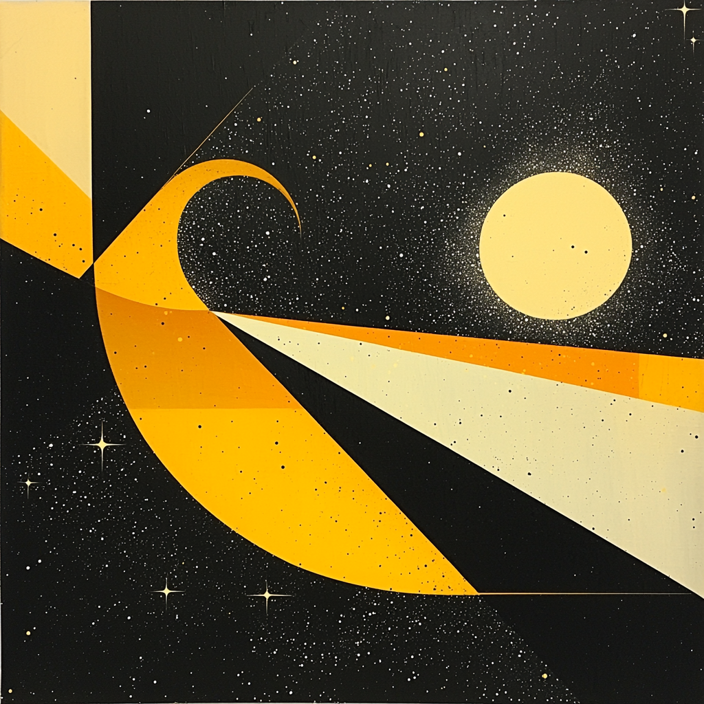 Kazimir Malevich Inspired Echoes Of Space Number Painting