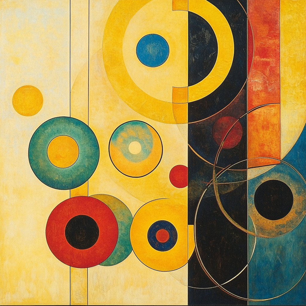 Wassily Kandinsky Inspired Cosmic Patterns Painting by numbers kit