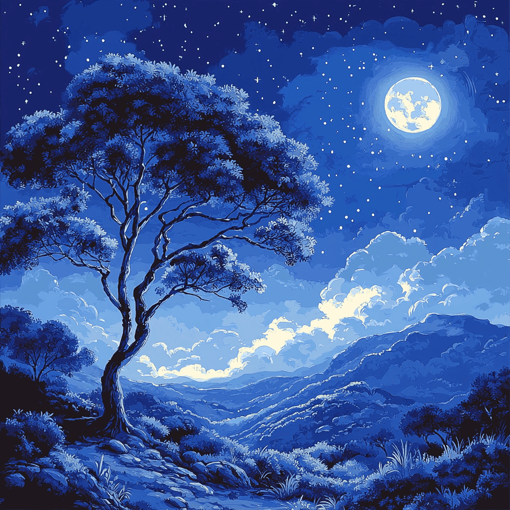 Henri Rousseau Inspired Lunar Dreamscape Paint By Numbers Kits