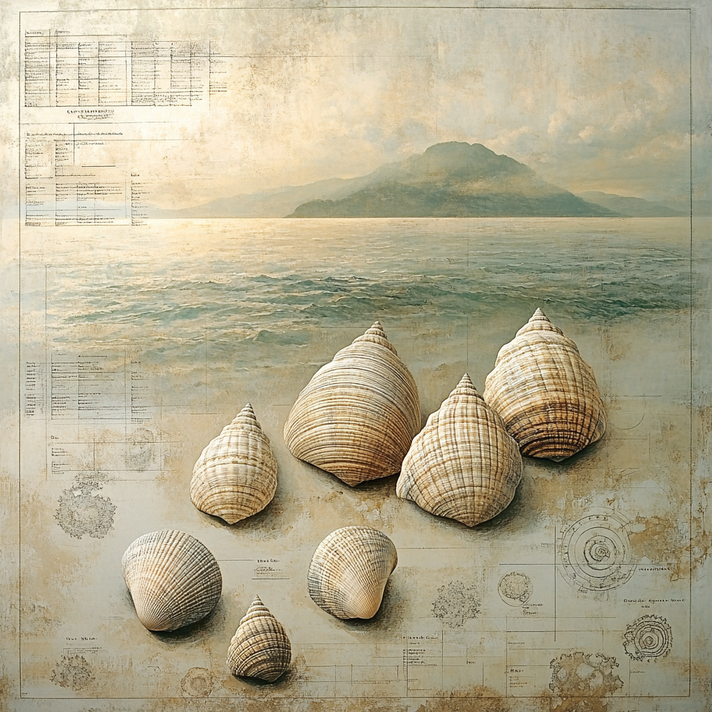 Leonardo Da Vinci Inspired Oceanic Fossils Paint by numbers kits