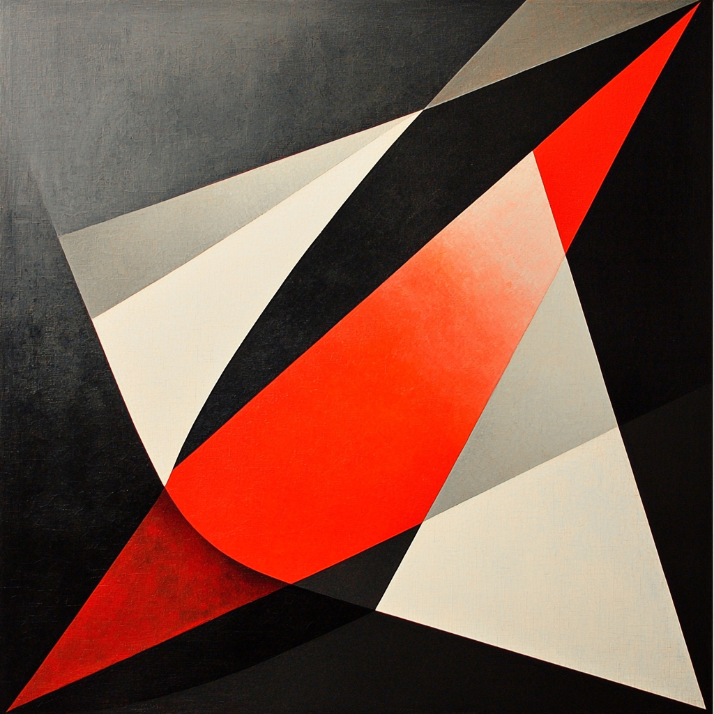 Kazimir Malevich Inspired Transient Moments Paint By Color