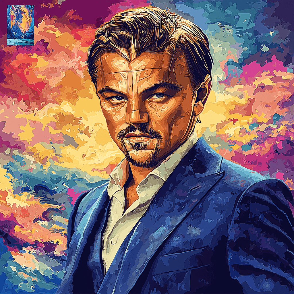 Leonardo DiCaprio: Navigating The Depths Of Dreams Number Painting