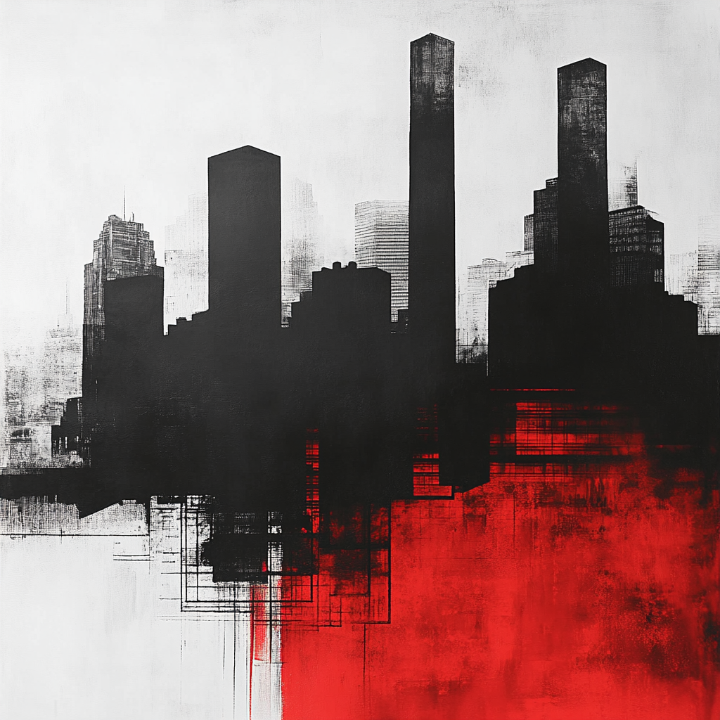 Banksy Inspired Urban Shadows painting number kit