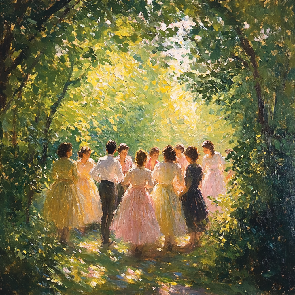 Renoir Inspired Summer Gathering Paint by numbers kits