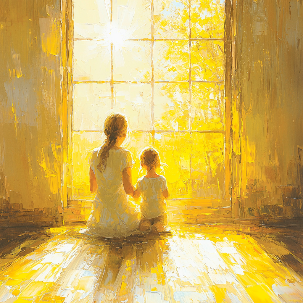 Rays Of Motherly Love Paint By Numbers Kits
