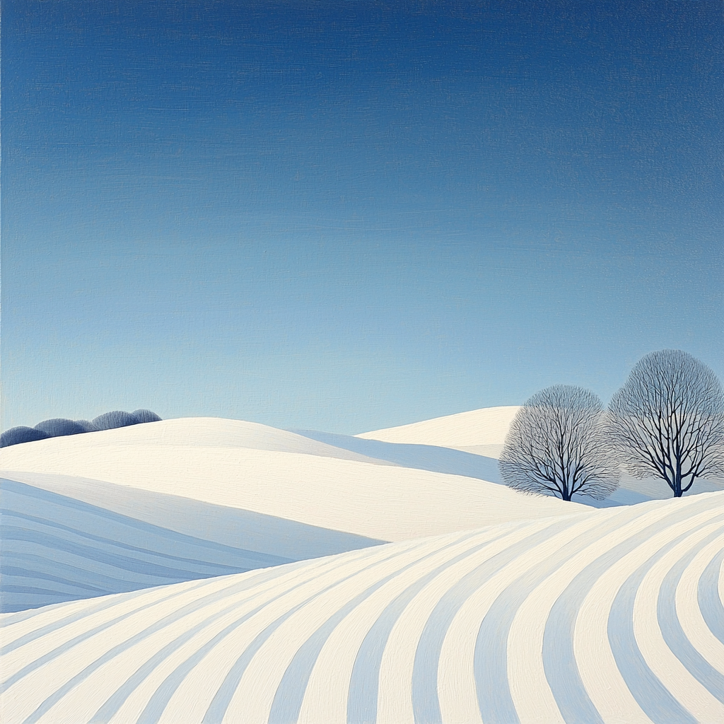 Georgia O'Keeffe Inspired Frozen Beauty Number Painting