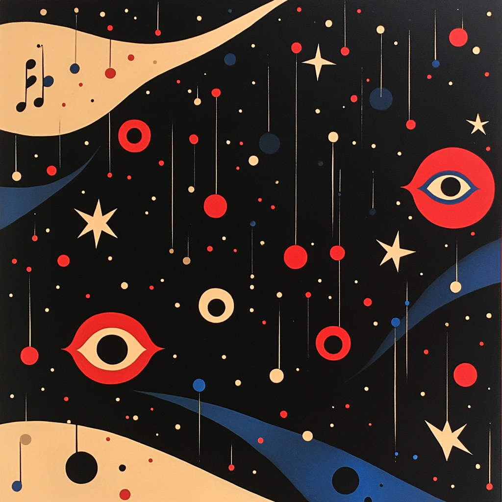 Joan Miró Inspired Nocturnal Symphony Paint by numbers art