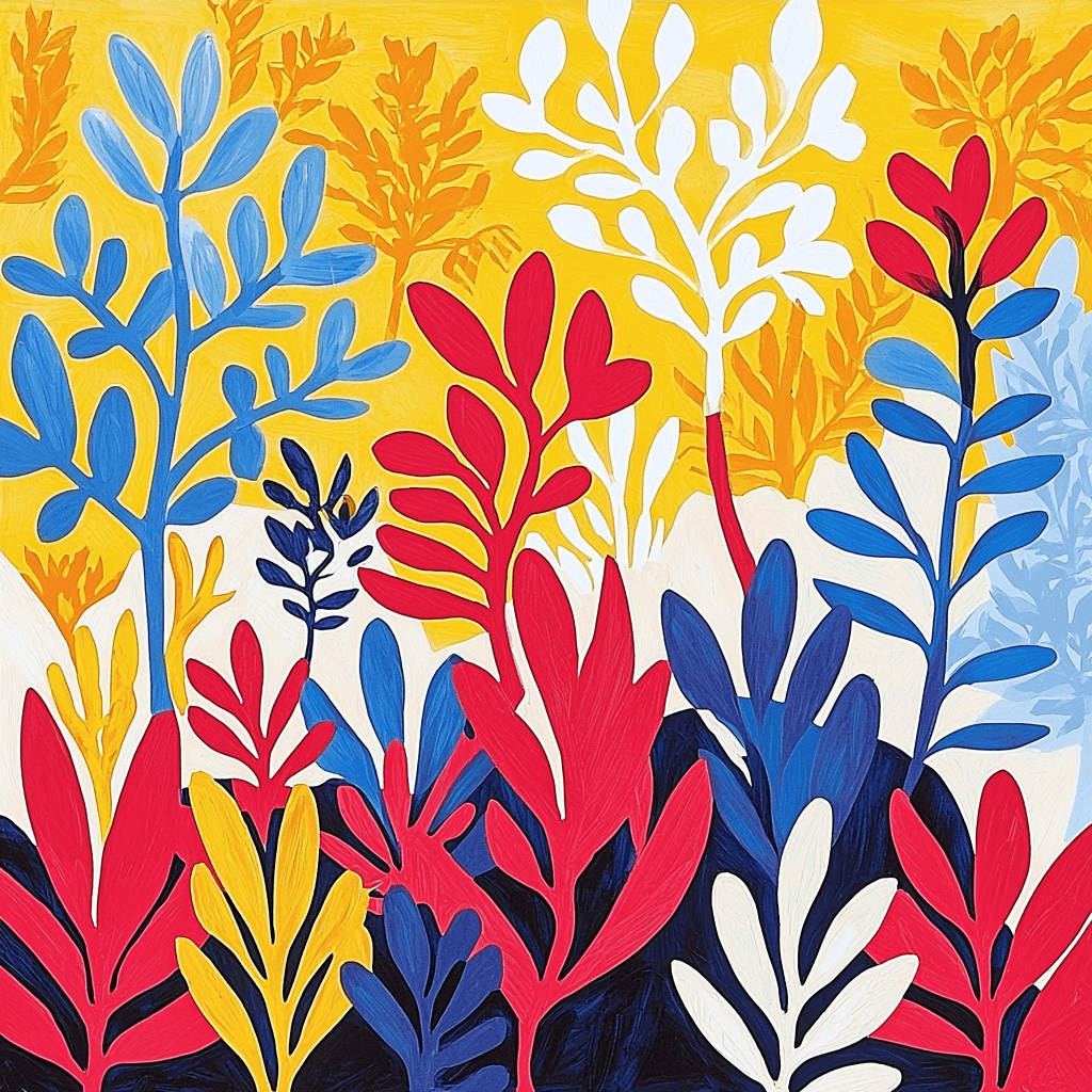 Henri Matisse Inspired Colorful Harmony Paint By Number