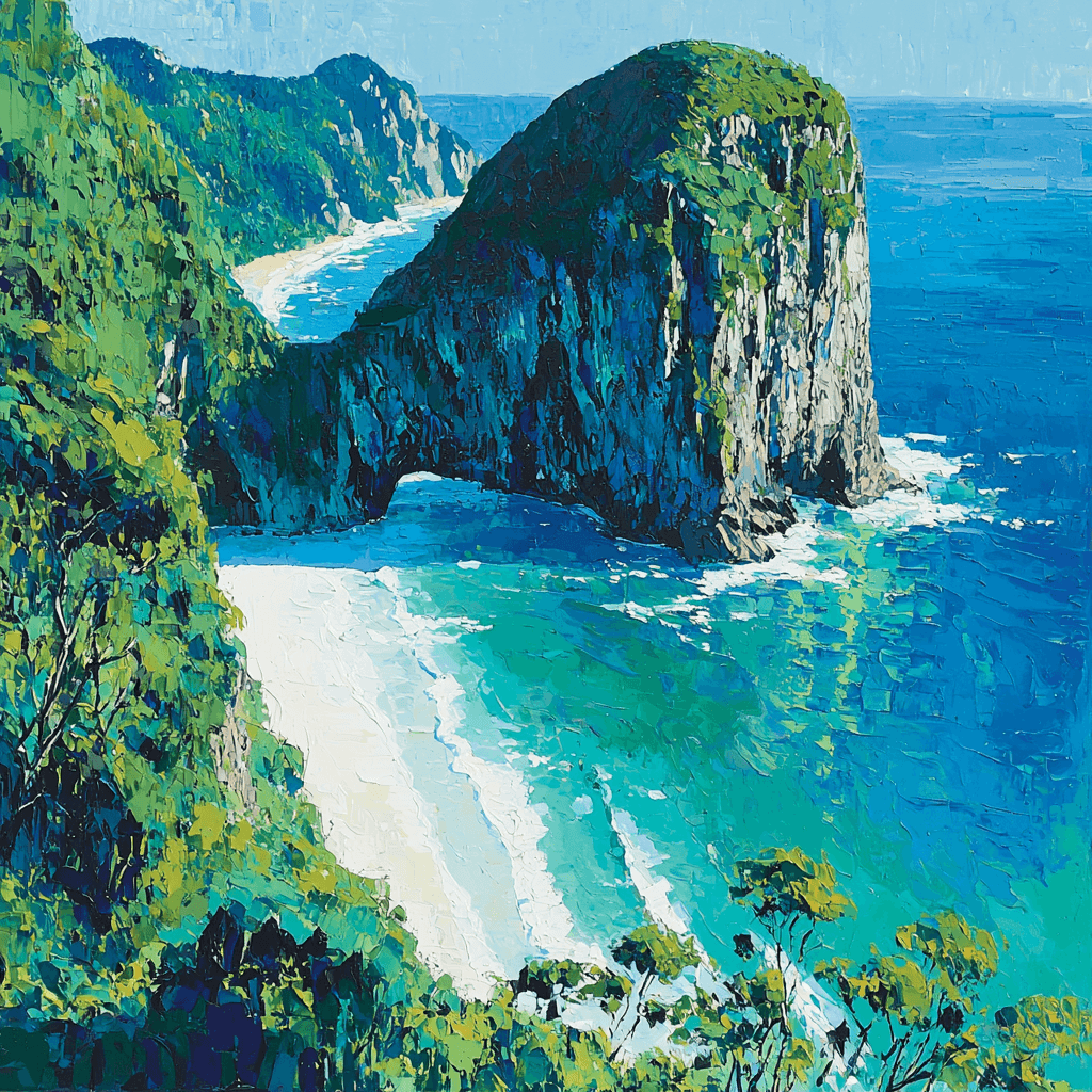 Kelingking Beach - Nusa Penida Paint By Number