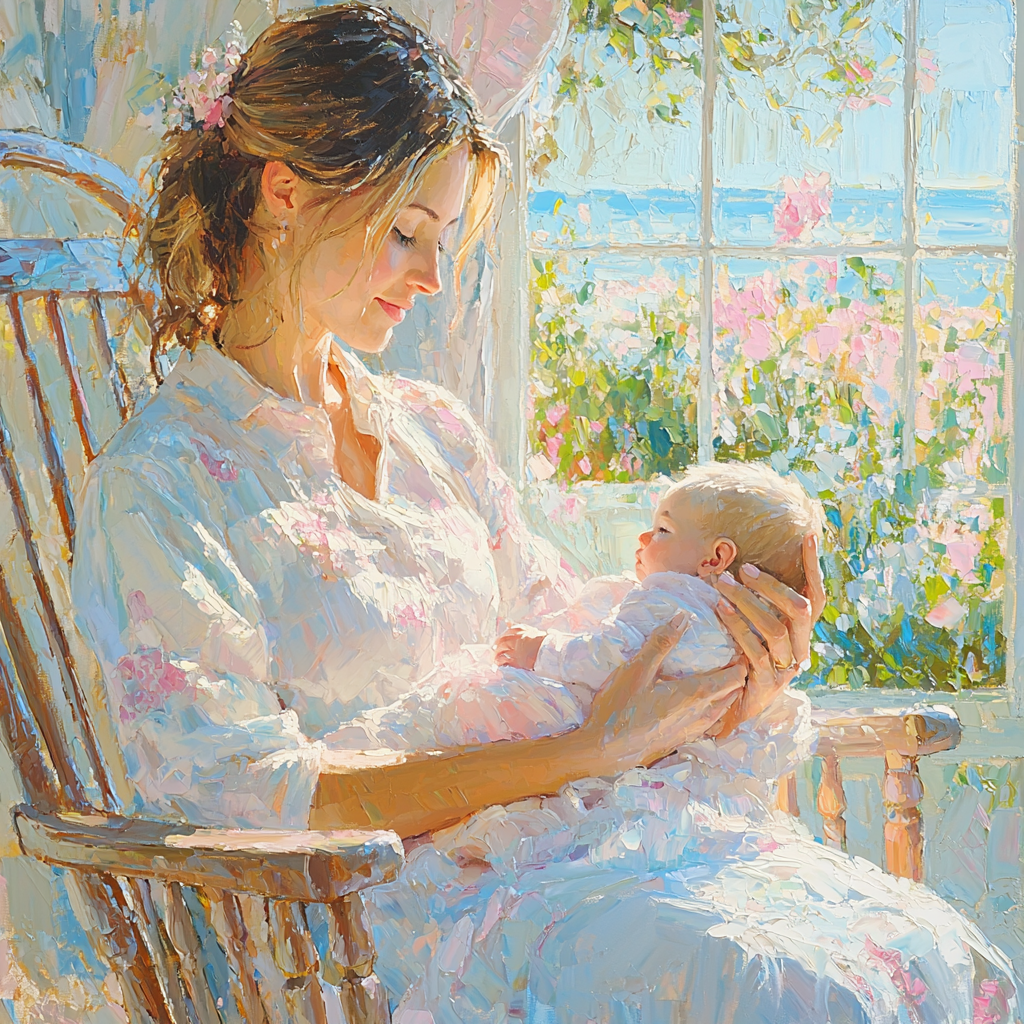 Mother's Gentle Lullaby DIY Paint By Numbers