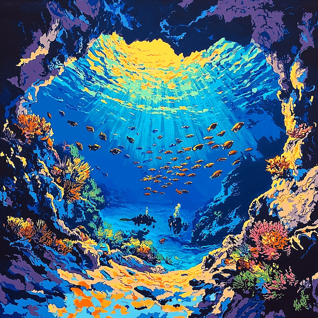 Blue Hole - Dahab Paint By Color