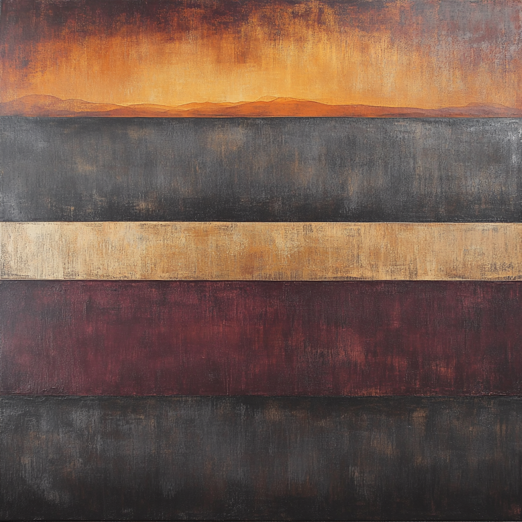 Mark Rothko Inspired Celestial Harmony Of Dusk Painting by numbers kit