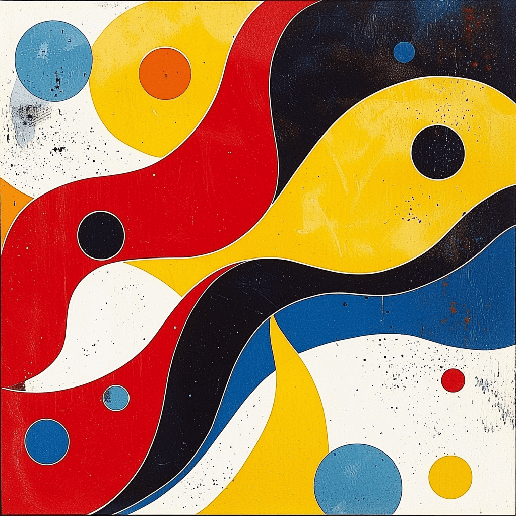 Joan Miró Inspired Serendipity Flow Numbered Painting Kits