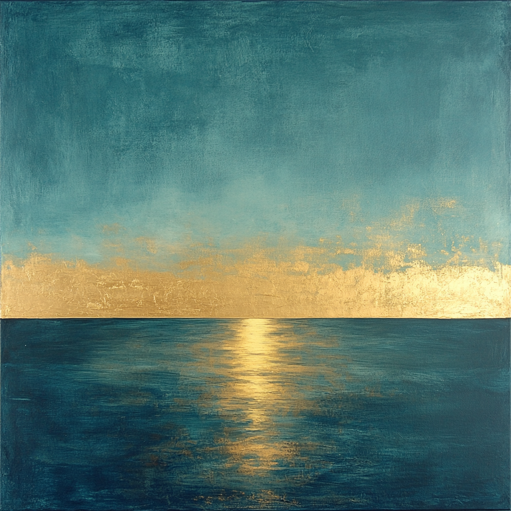 Mark Rothko Inspired Quiet Sea paint by color