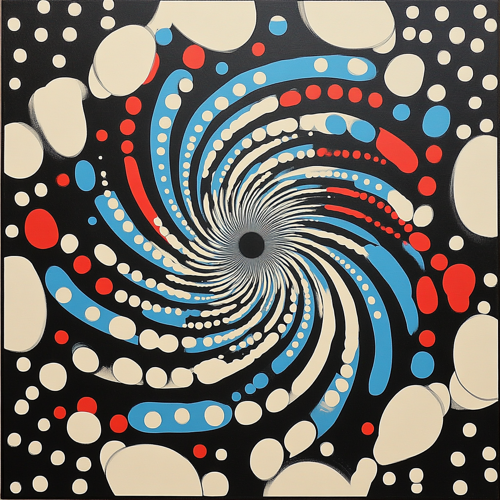 Yayoi Kusama Inspired Cosmic Loop Painting by numbers kit
