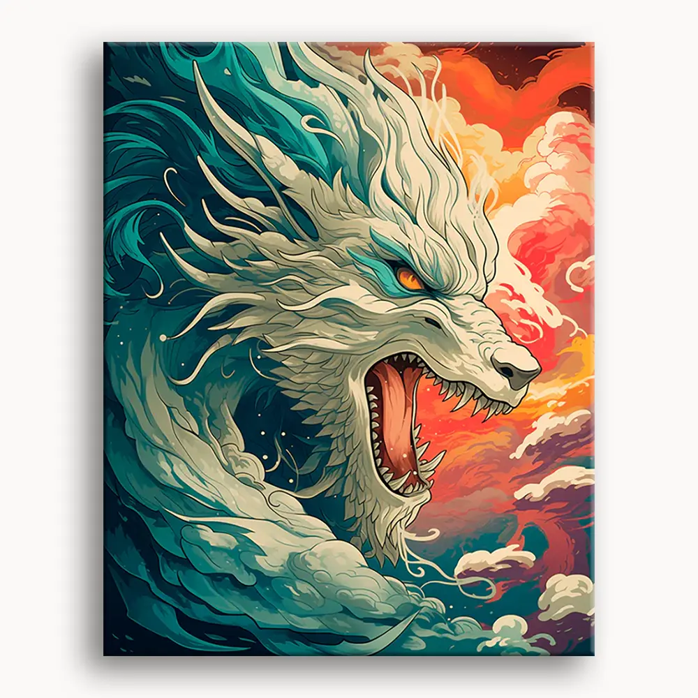 Happy Painting Exclusive DIY Paint by Number Kit Stress Relief Relaxation Toys Beginner Painting Kits Handicrafts with Lions Flowers & Birds Designs