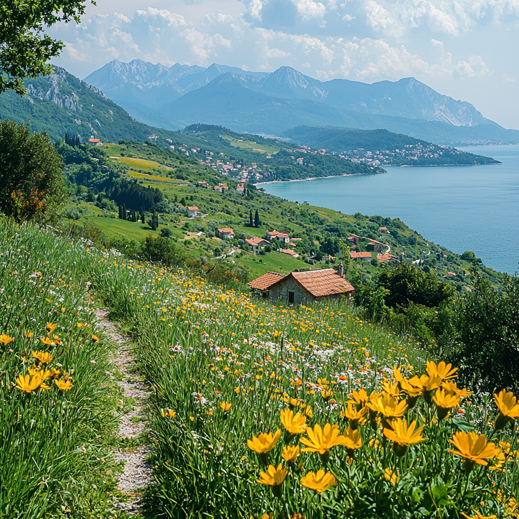 Hiking The Alpe Adria Trail Numbered Painting Kits