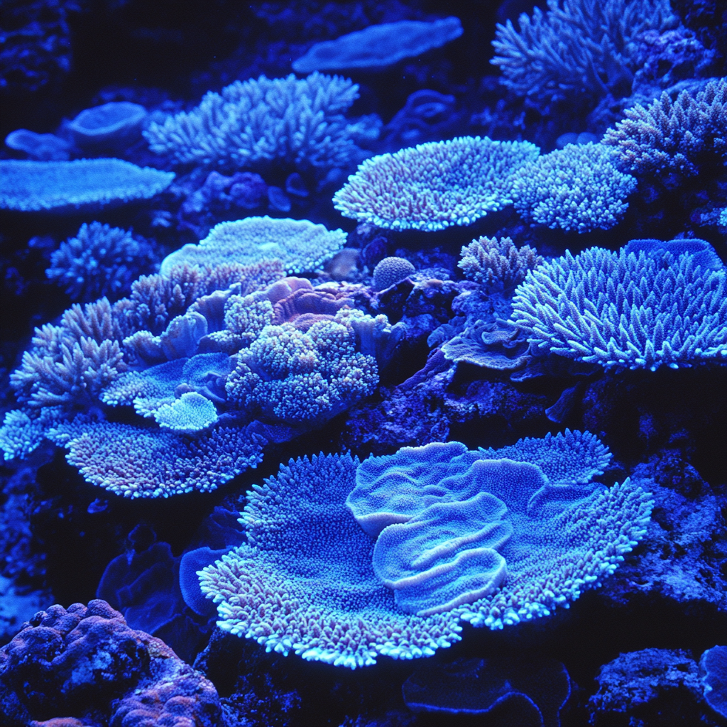 Caravaggio Inspired Sapphire Reef Shadows Number painting