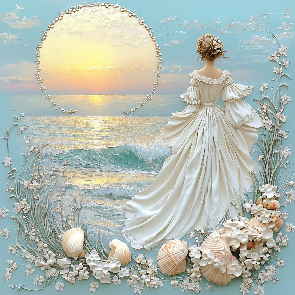 Botticelli Inspired Venus At Sunrise Number painting