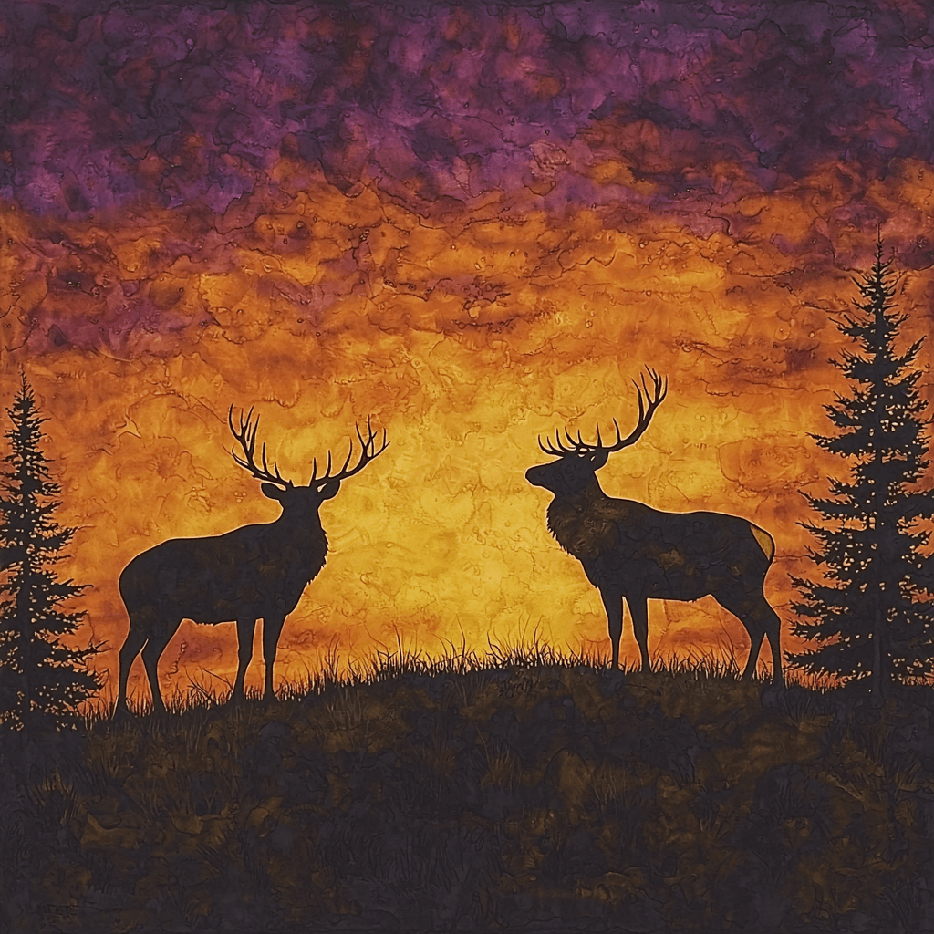 Sir Edwin Landseer Inspired Majestic Silhouettes Of The Wild Numbered Painting Kits