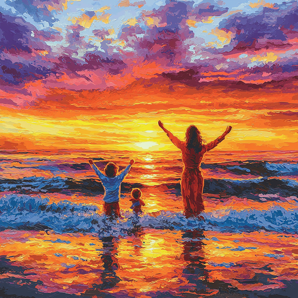 Sunset Bonding Painting By Numbers Kit