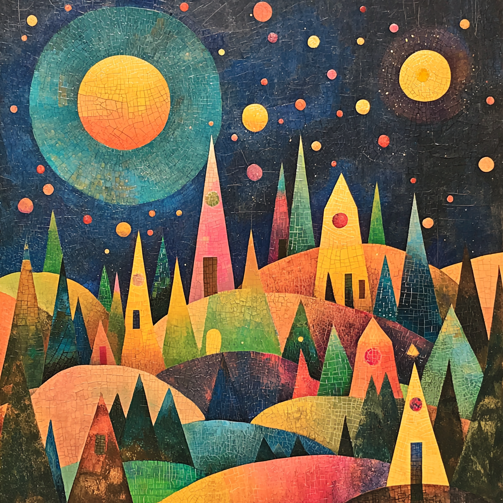 Paul Klee Inspired Imaginary Vistas Painting By Numbers Kit