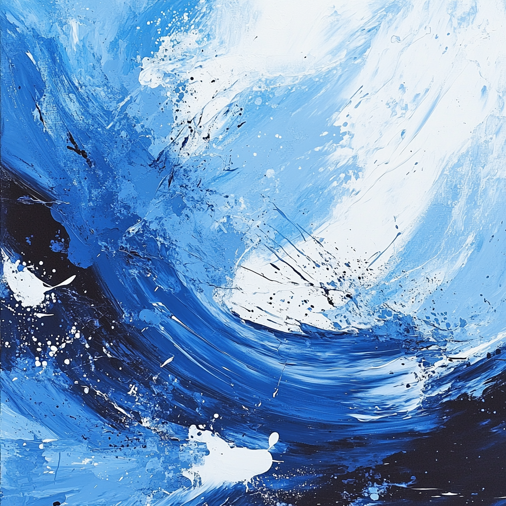 Pollock Inspired River Rush Painting by numbers kit