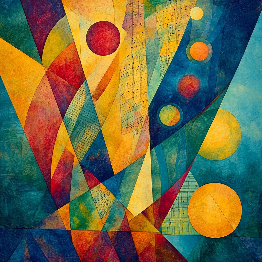 Wassily Kandinsky Inspired Cosmic Orchestra painting number kit