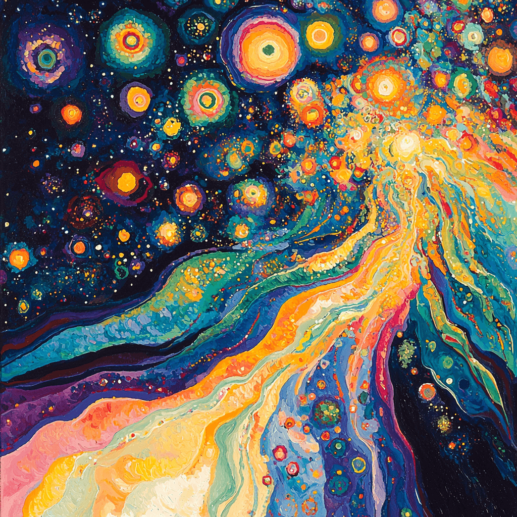 Wassily Kandinsky Inspired Cosmic Ballet Paint By Color