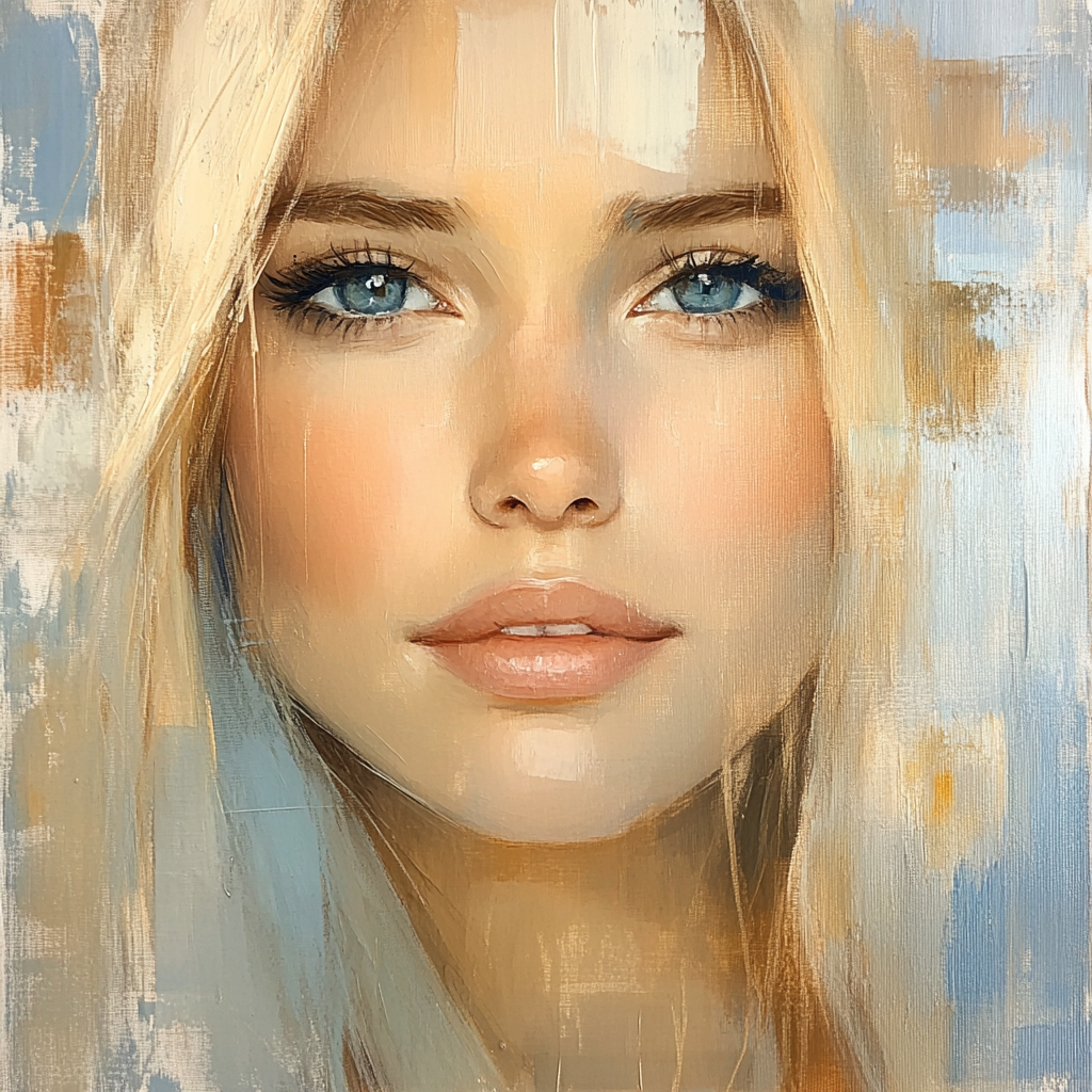 Amedeo Modigliani Inspired Elongated Portrait Paint by numbers kits