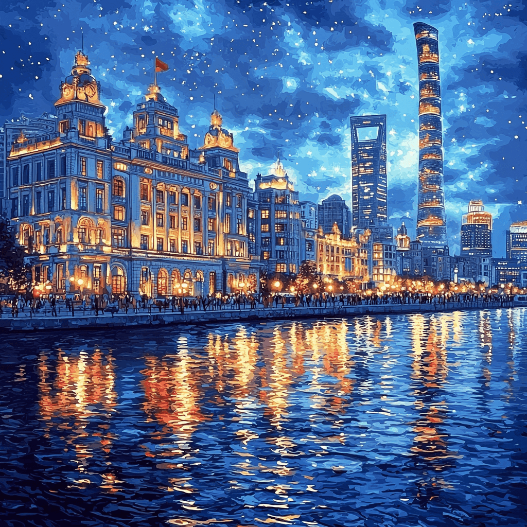 The Bund Number Painting