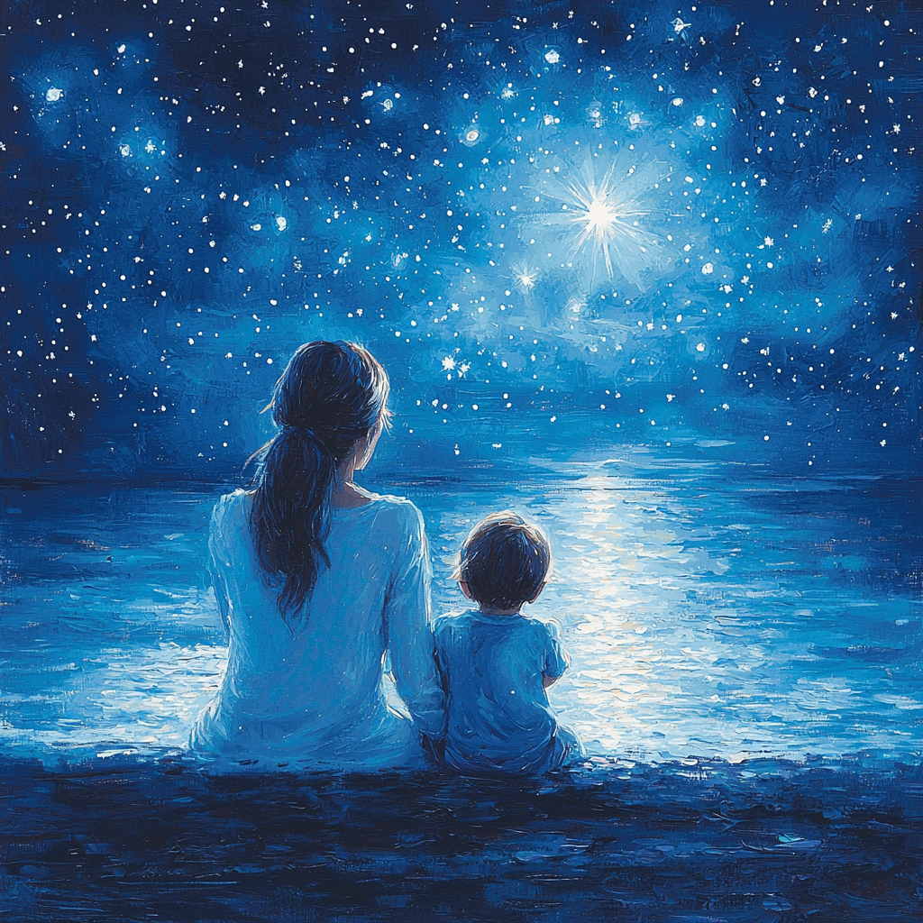 Mothers And Their Stars Painting Number Kit
