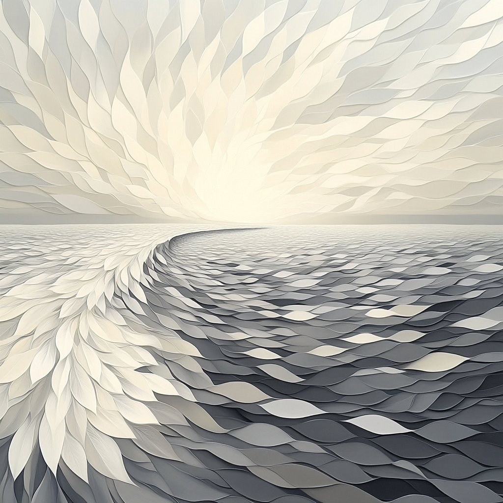 M.C. Escher Inspired Ocean Of Tessellations Number painting