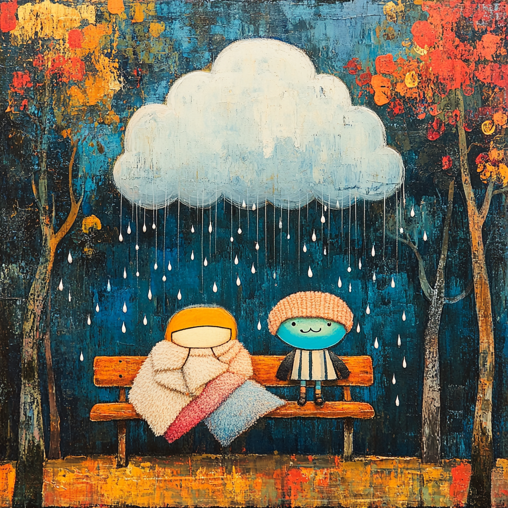 Sadness Cloud Hug Paint by numbers kits