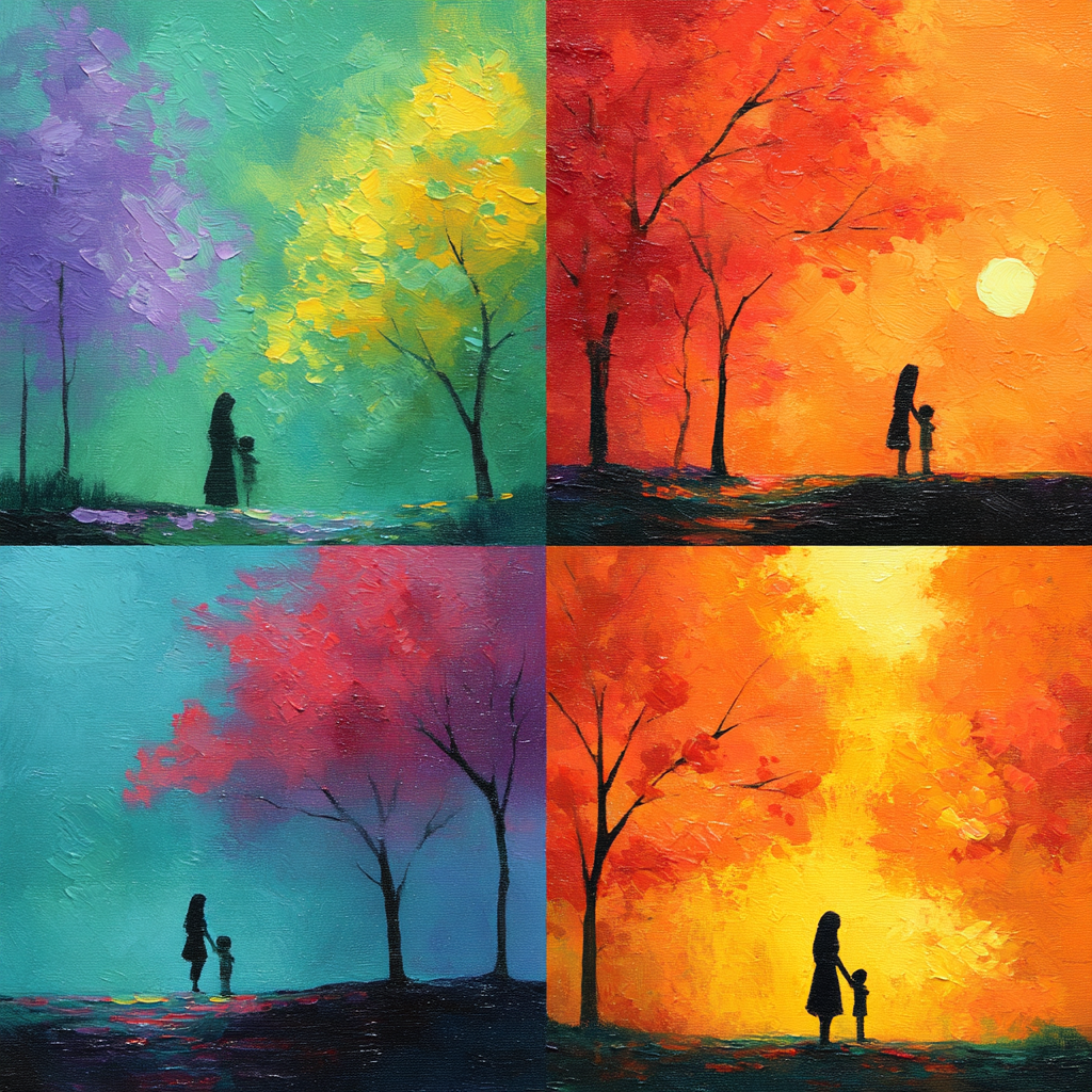 Motherhood Through The Seasons DIY Paint By Numbers