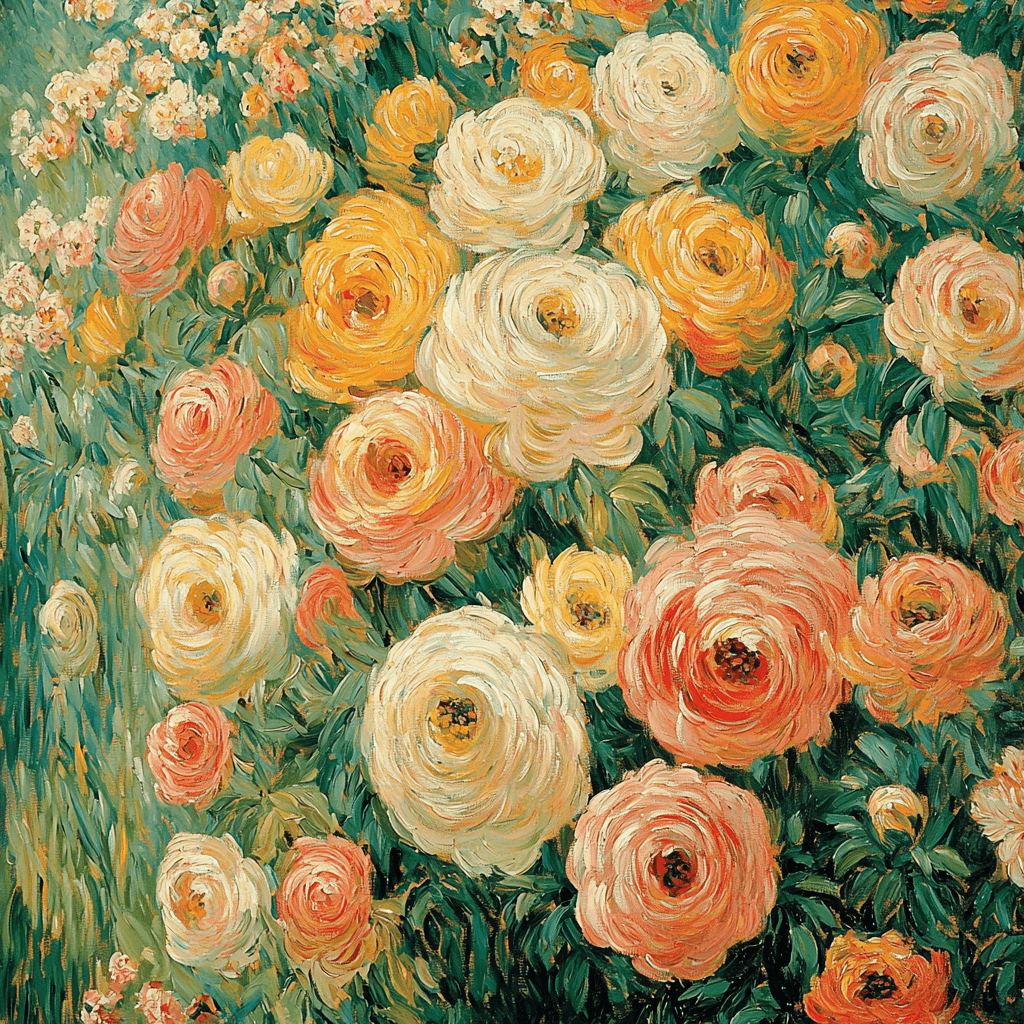 Renoir Inspired Radiant Blossoms DIY Paint By Numbers